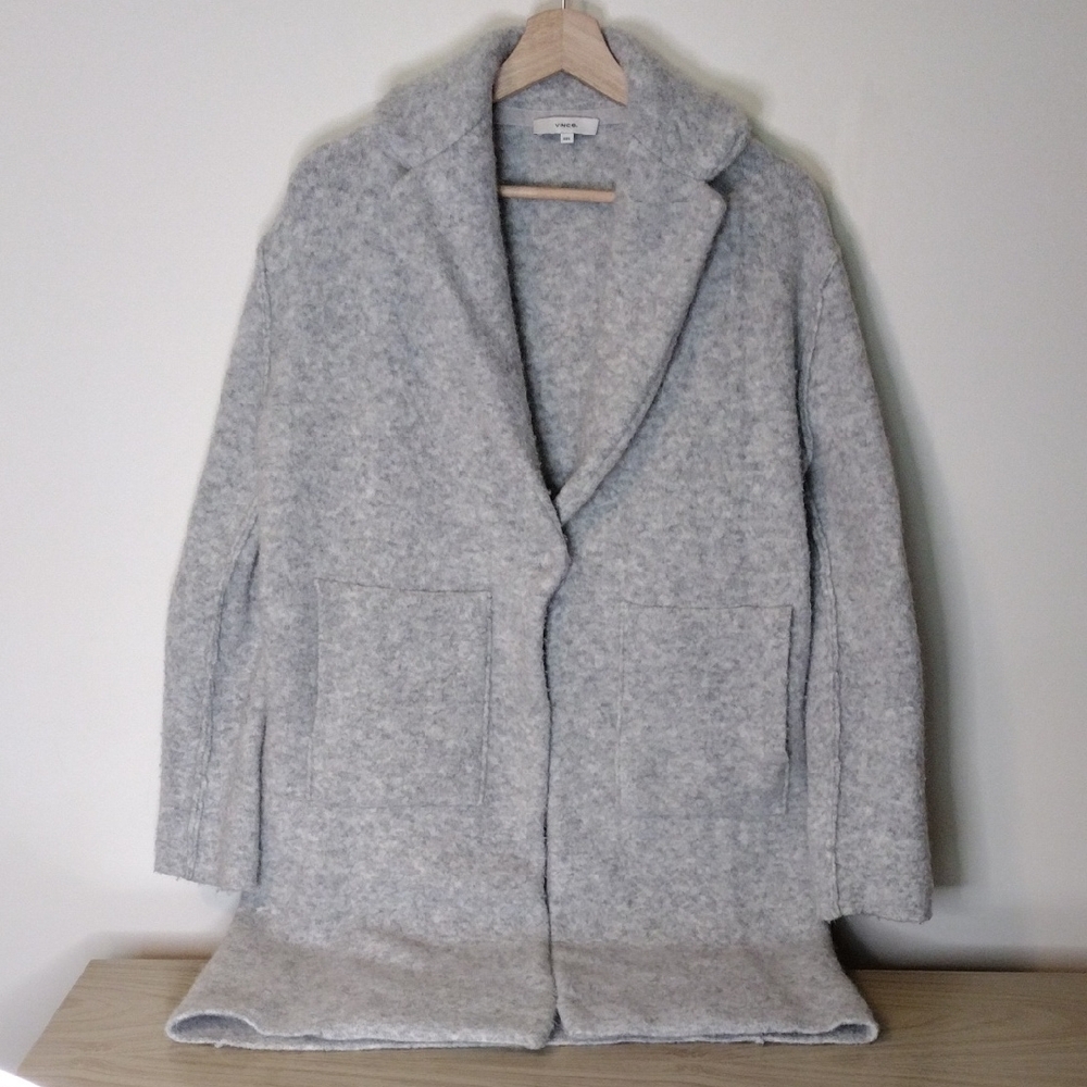 Vince Oversized Longline Cardigan Sweater Merino Wool/Alpaca Blend Size XXS